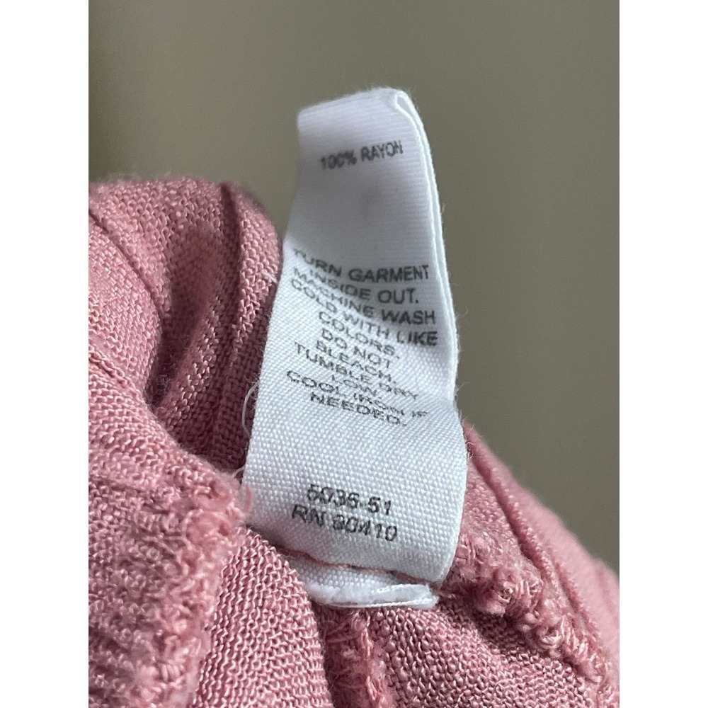 Danskin Pink Pants Women's Large Relaxed Casual Cottagecore Coastal Minimalist - Picture 8 of 8